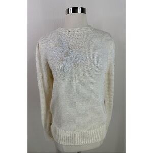 Joann Bryant Beaded Embroidered Butterfly Sweater